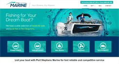 Desktop Screenshot of portstephensmarine.com.au