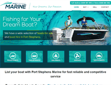 Tablet Screenshot of portstephensmarine.com.au